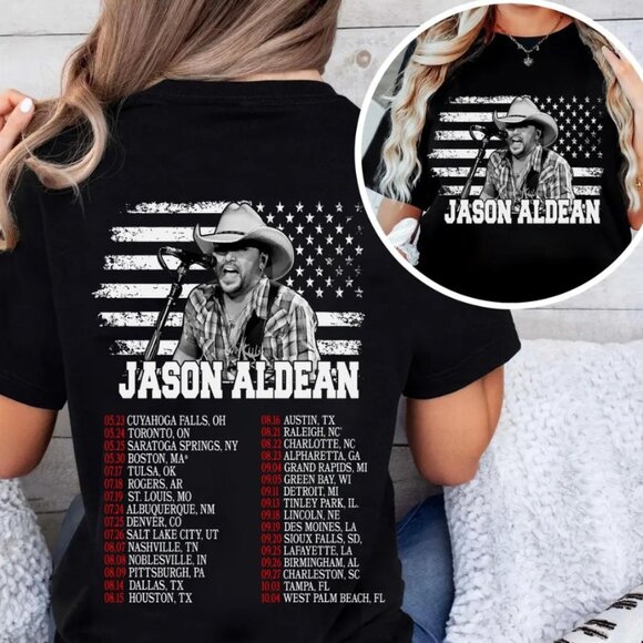 Jason Aldean Full Throttle Tour 2025 Shirt, Country Music Concert Tee Fans Gift - Picture 2 of 2